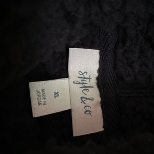 brand new black fluffy sweater